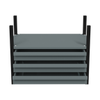 Modular Storage Mid Unit 3 Drawer & 1 Shelf 580mm APMRM2
