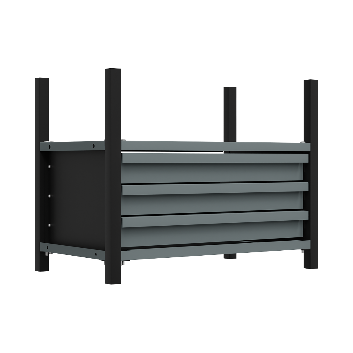 Modular Storage Mid Unit 3 Drawer & 1 Shelf 580mm APMRM2