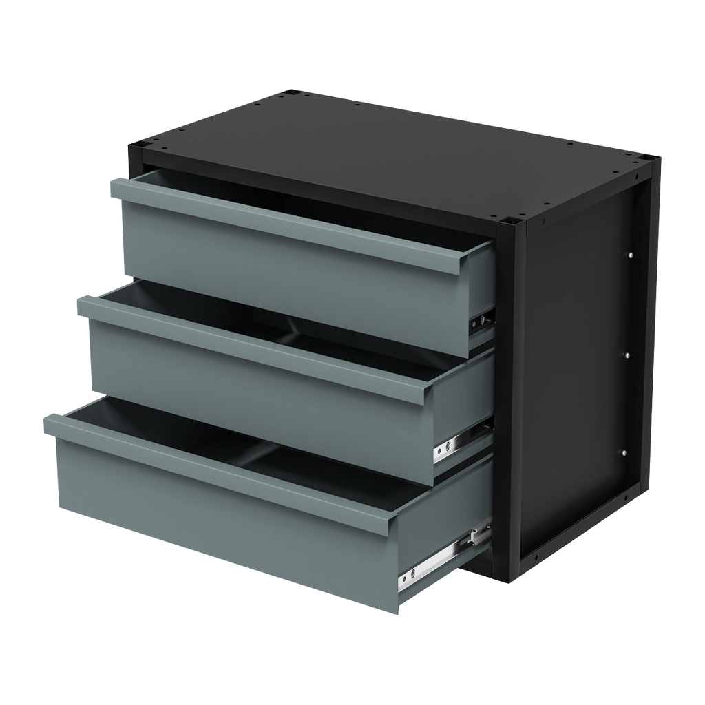 Modular Storage Mid Unit 3 Drawer 580mm APMRM3