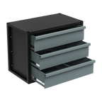 Modular Storage Mid Unit 3 Drawer 580mm APMRM3