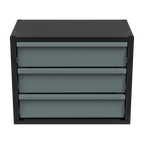 Modular Storage Mid Unit 3 Drawer 580mm APMRM3