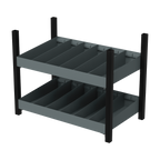 Modular Storage Mid Unit 2 Compartment Shelves 580mm APMRM4