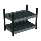 Modular Storage Mid Unit 2 Compartment Shelves 580mm APMRM4