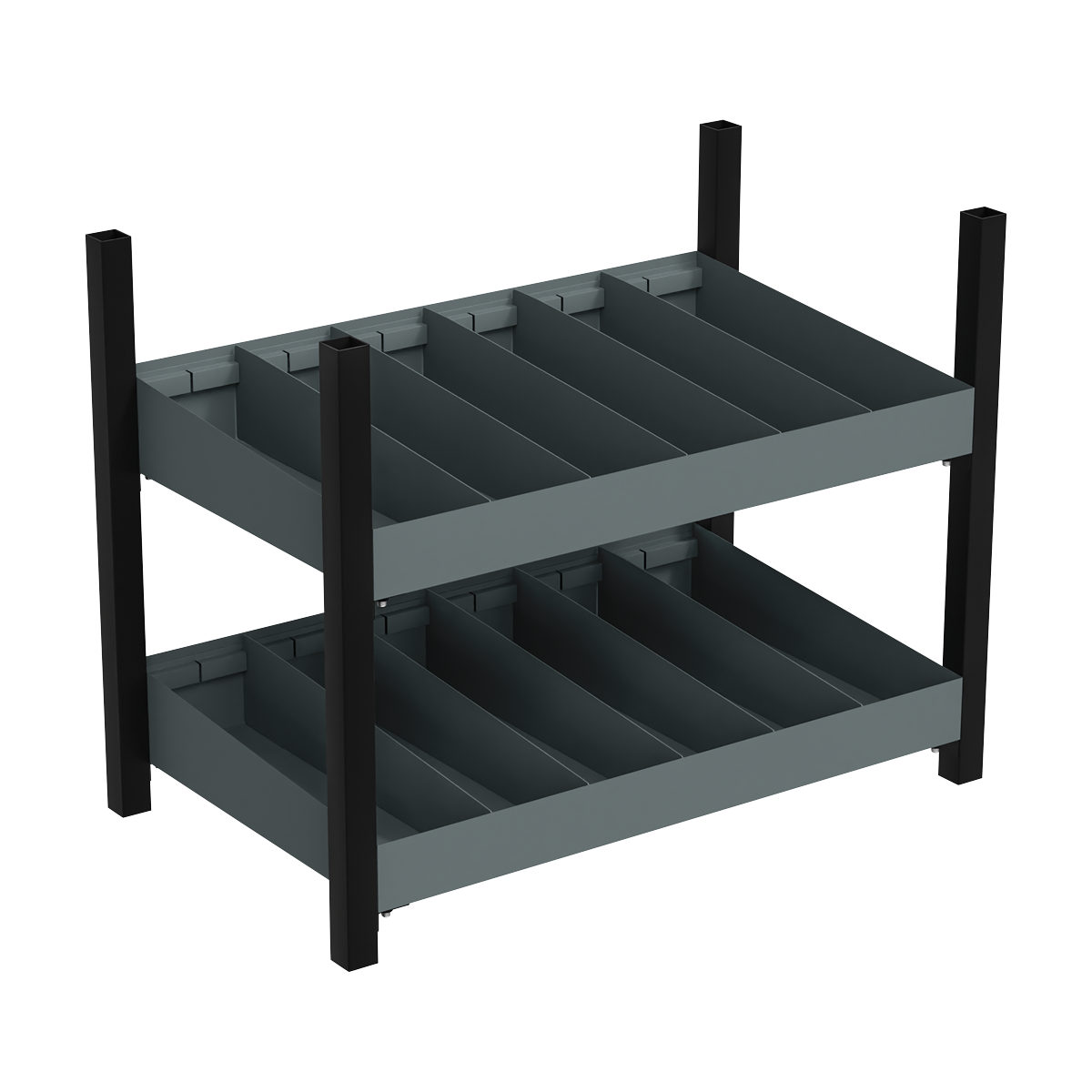Modular Storage Mid Unit 2 Compartment Shelves 580mm APMRM4