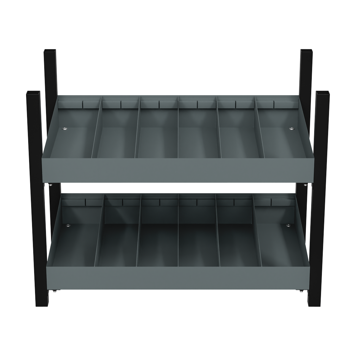 Modular Storage Mid Unit 2 Compartment Shelves 580mm APMRM4