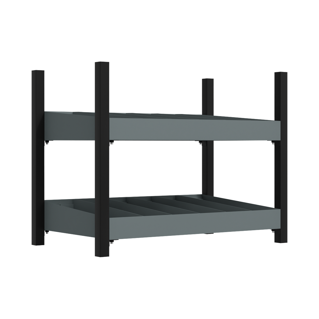 Modular Storage Mid Unit 2 Compartment Shelves 580mm APMRM4
