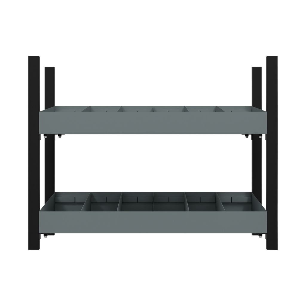 Modular Storage Mid Unit 2 Compartment Shelves 580mm APMRM4