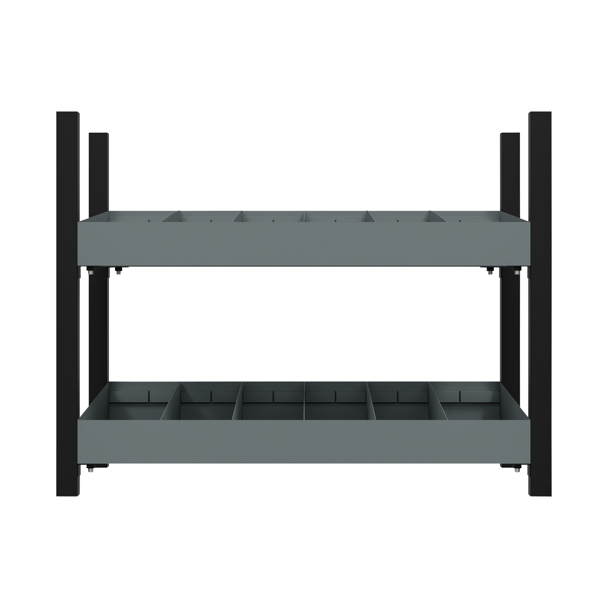 Modular Storage Mid Unit 2 Compartment Shelves 580mm APMRM4