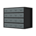 Modular Storage Mid Unit 16 Small Drawers 580mm APMRM5
