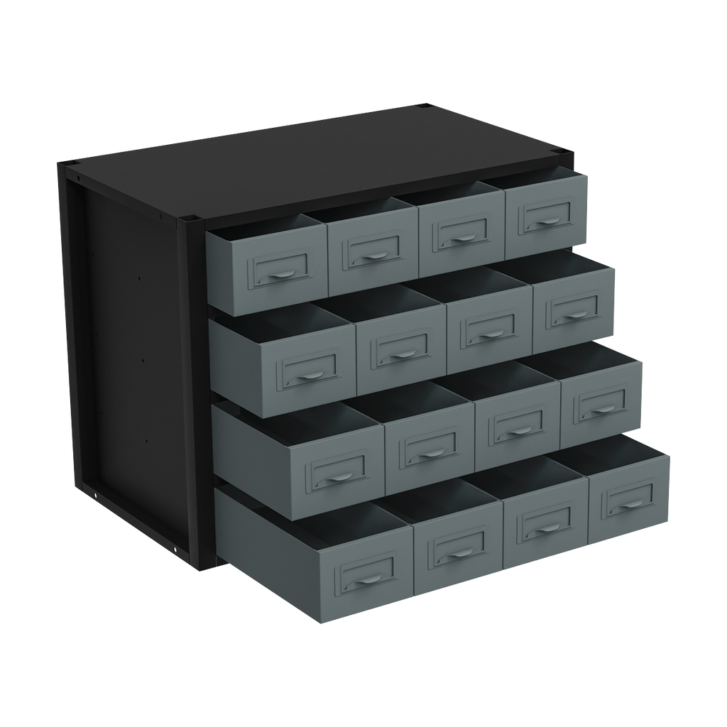 Modular Storage Mid Unit 16 Small Drawers 580mm APMRM5