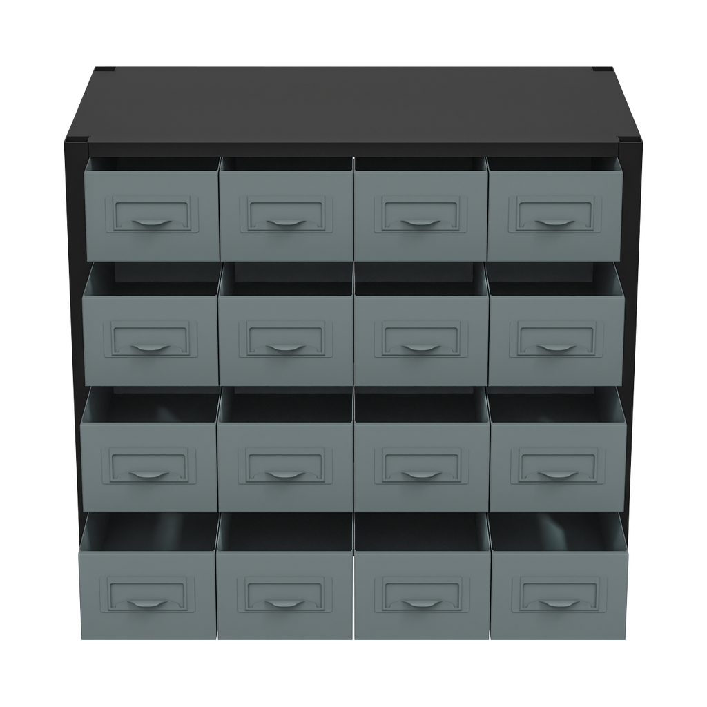 Modular Storage Mid Unit 16 Small Drawers 580mm APMRM5