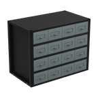 Modular Storage Mid Unit 16 Small Drawers 580mm APMRM5