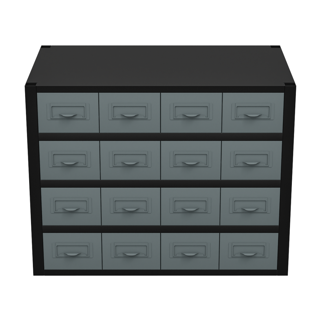 Modular Storage Mid Unit 16 Small Drawers 580mm APMRM5