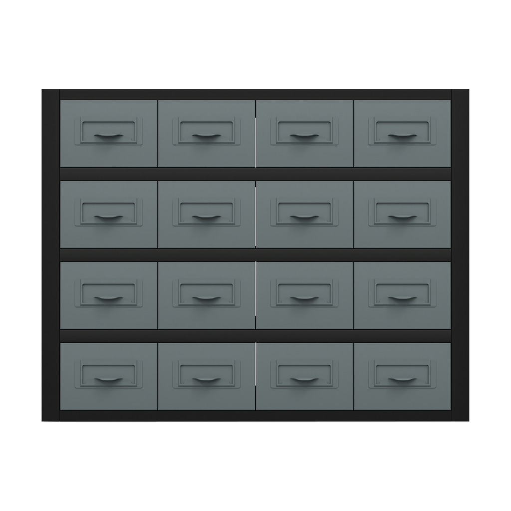 Modular Storage Mid Unit 16 Small Drawers 580mm APMRM5