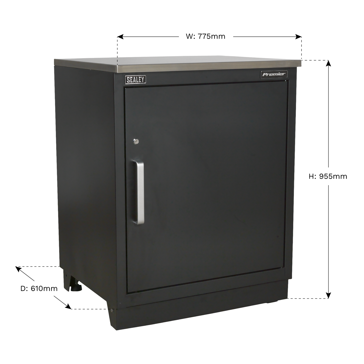 Heavy-Duty Modular Floor Cabinet 1 Door 775mm APMS01