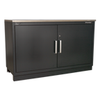 Storage System with Hardwood Worktop 5.6m APMSOAK