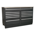 Storage System with Stainless Worktop 2.33m APMSCOMBO4SS