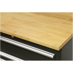 Storage System with Hardwood Worktop 3.55m APMSCOMBO7W