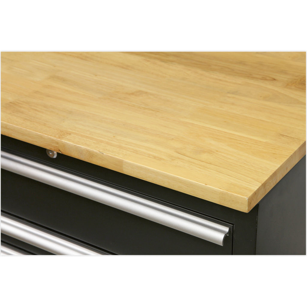 Corner Storage System with Hardwood Worktop 1.71m APMSCOMBO6W