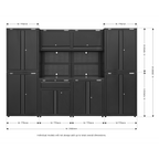 Rapid-Fit Modular Garage Storage System 3.1m APMS10HFP