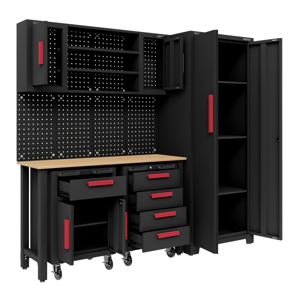 Complete Garage Storage System with 2 Mobile Trolleys APMS12OP