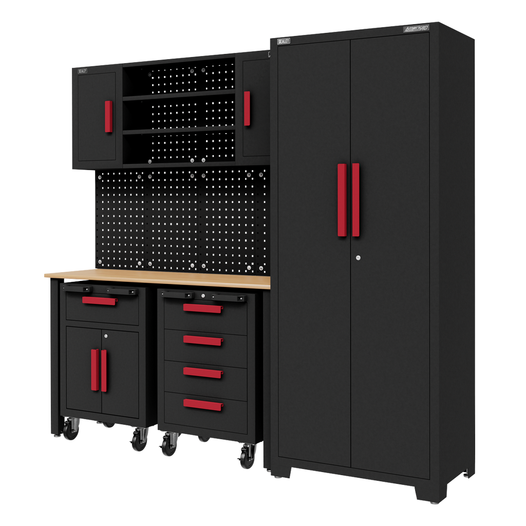 Complete Garage Storage System with 2 Mobile Trolleys APMS12OP