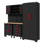 Complete Garage Storage System with 2 Mobile Trolleys APMS12OP