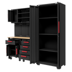 Complete Garage Storage System with 2 Mobile Trolleys APMS12OP