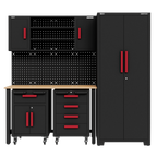 Complete Garage Storage System with 2 Mobile Trolleys APMS12OP