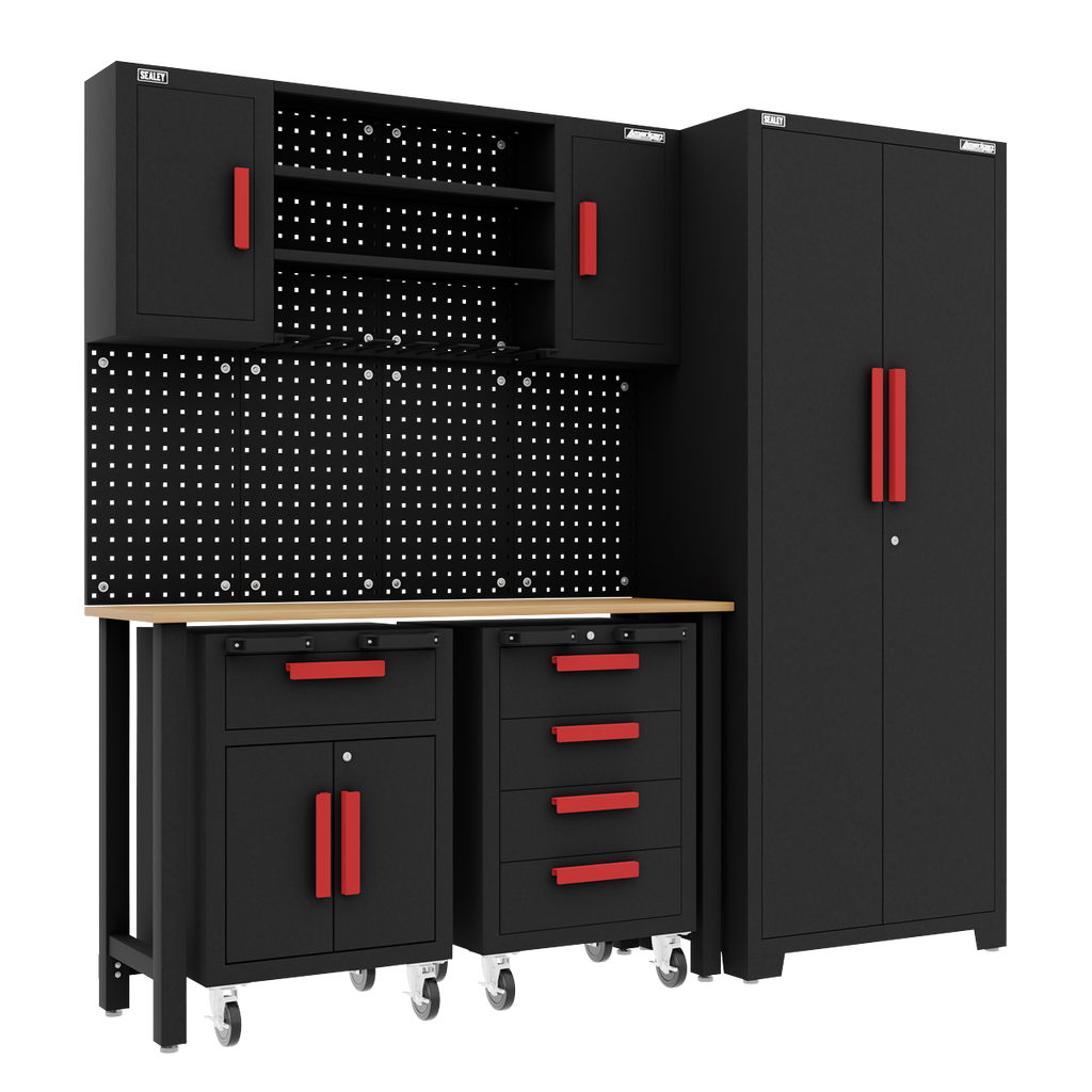Complete Garage Storage System with 2 Mobile Trolleys APMS12OP