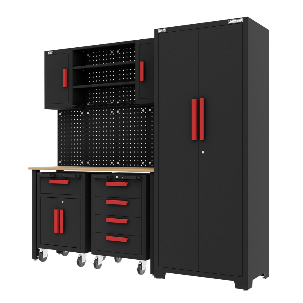 Complete Garage Storage System with 2 Mobile Trolleys APMS12OP