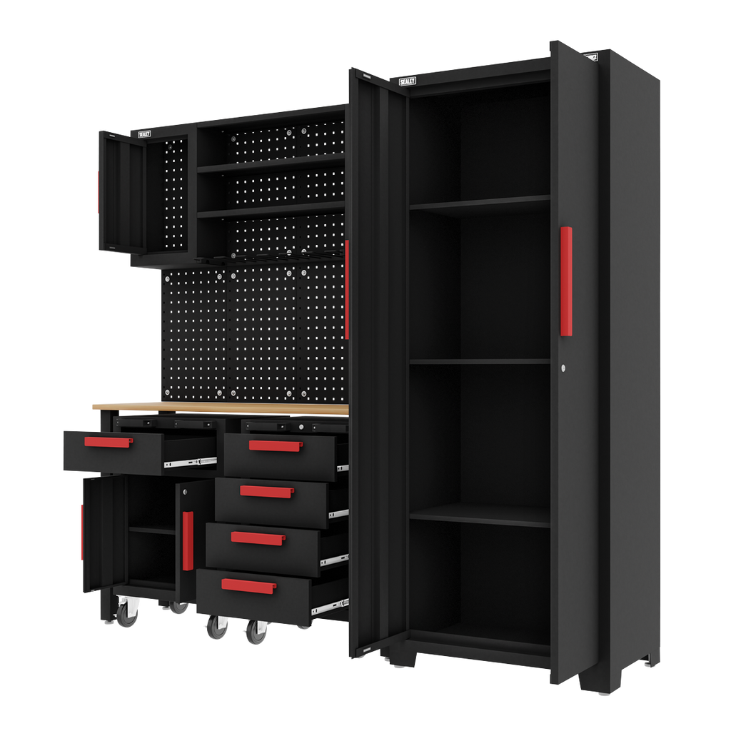Complete Garage Storage System with 2 Mobile Trolleys APMS12OP