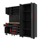 Complete Garage Storage System with 2 Mobile Trolleys APMS12OP