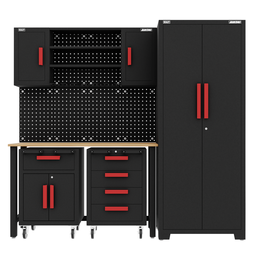 Complete Garage Storage System with 2 Mobile Trolleys APMS12OP
