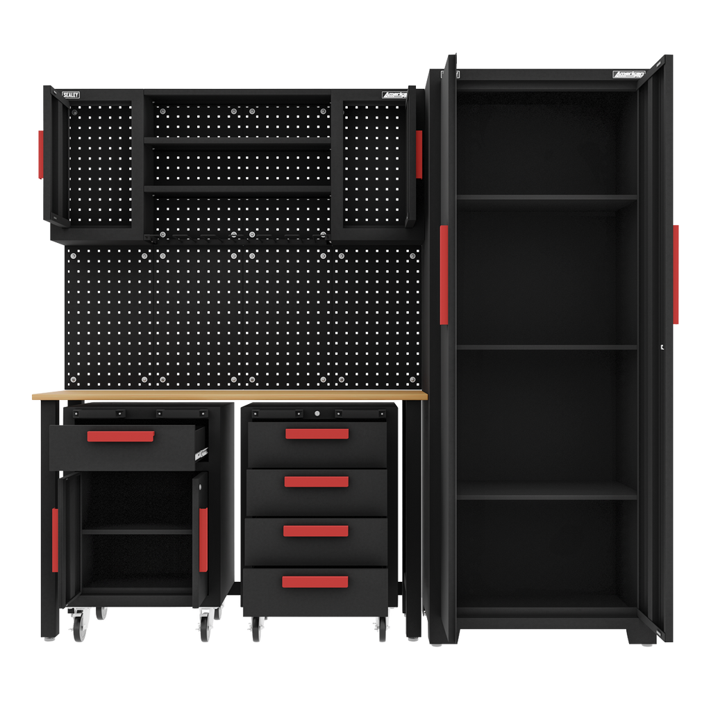 Complete Garage Storage System with 2 Mobile Trolleys APMS12OP