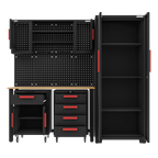 Complete Garage Storage System with 2 Mobile Trolleys APMS12OP