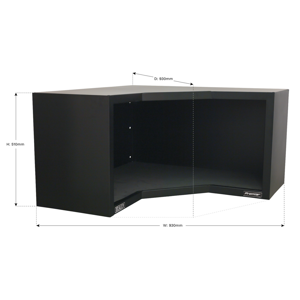 Heavy-Duty Modular Corner Wall Cabinet 930mm APMS16