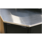 Stainless Steel Corner Worktop 930mm APMS19