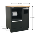 Heavy-Duty Modular Multifunction Floor Cabinet 775mm APMS20