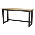 Heavy-Duty Steel Adjustable Workbench with Wooden Worktop 1830mm APMS22