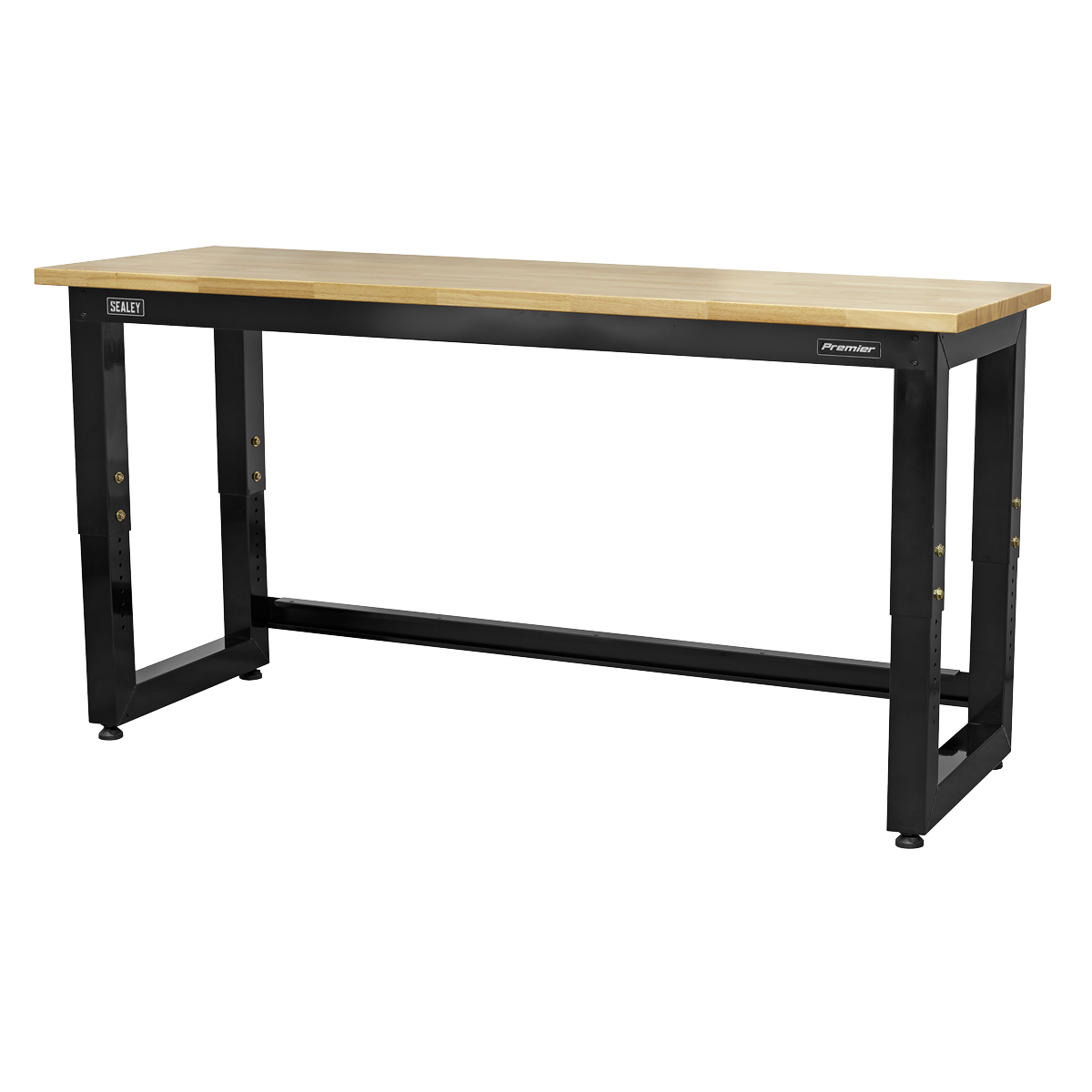 Heavy-Duty Steel Adjustable Workbench with Wooden Worktop 1830mm APMS22