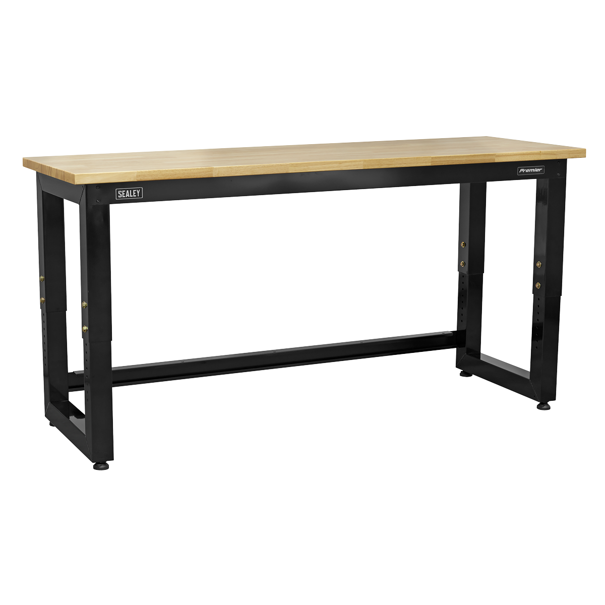 Heavy-Duty Steel Adjustable Workbench with Wooden Worktop 1830mm APMS22