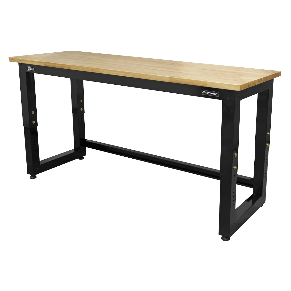 Heavy-Duty Steel Adjustable Workbench with Wooden Worktop 1830mm APMS22
