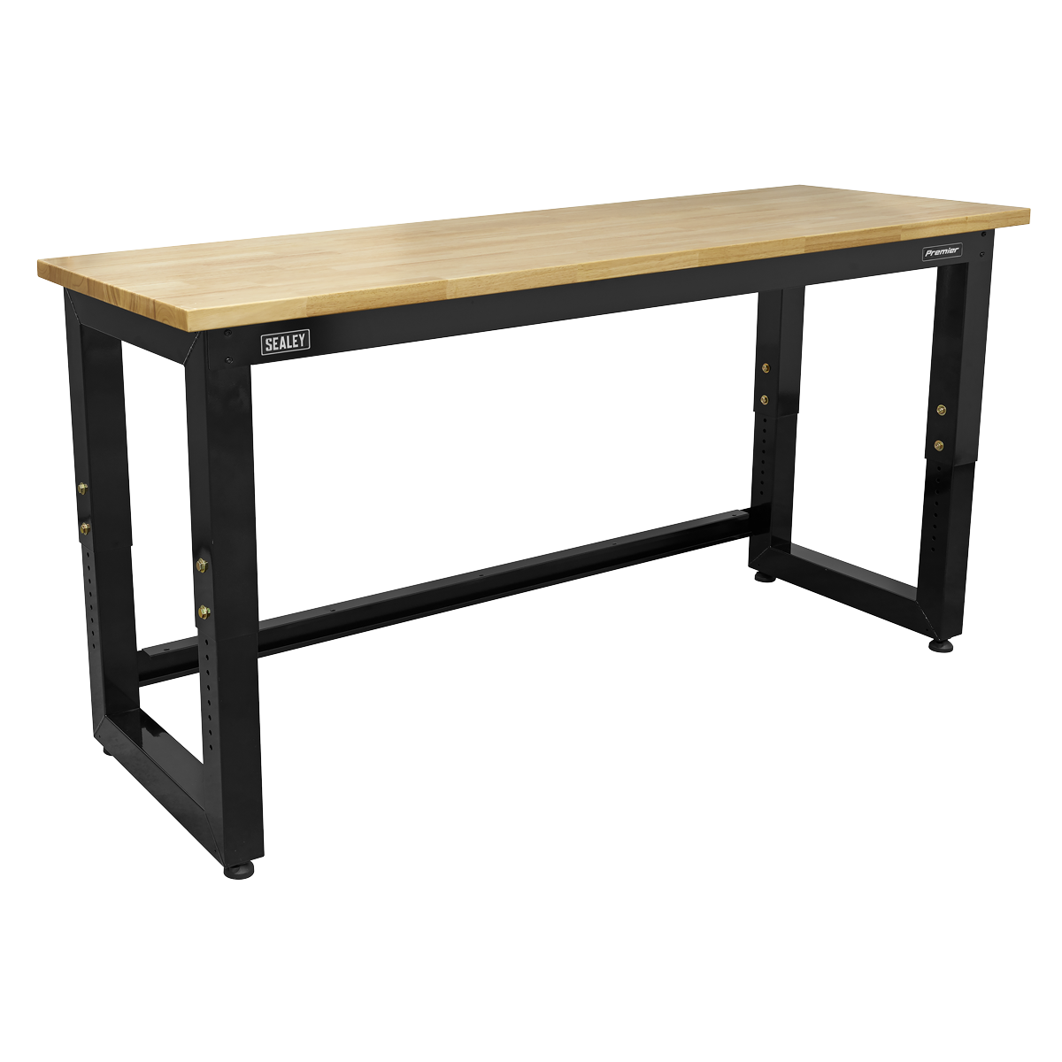 Heavy-Duty Steel Adjustable Workbench with Wooden Worktop 1830mm APMS22