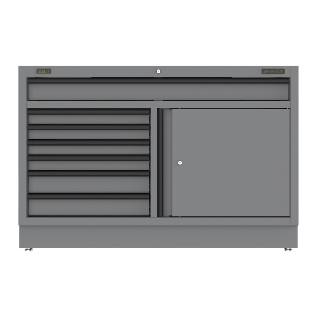 Modular Floor Cabinet 7 Drawer & Cupboard Combination 1360mm APMS41BE