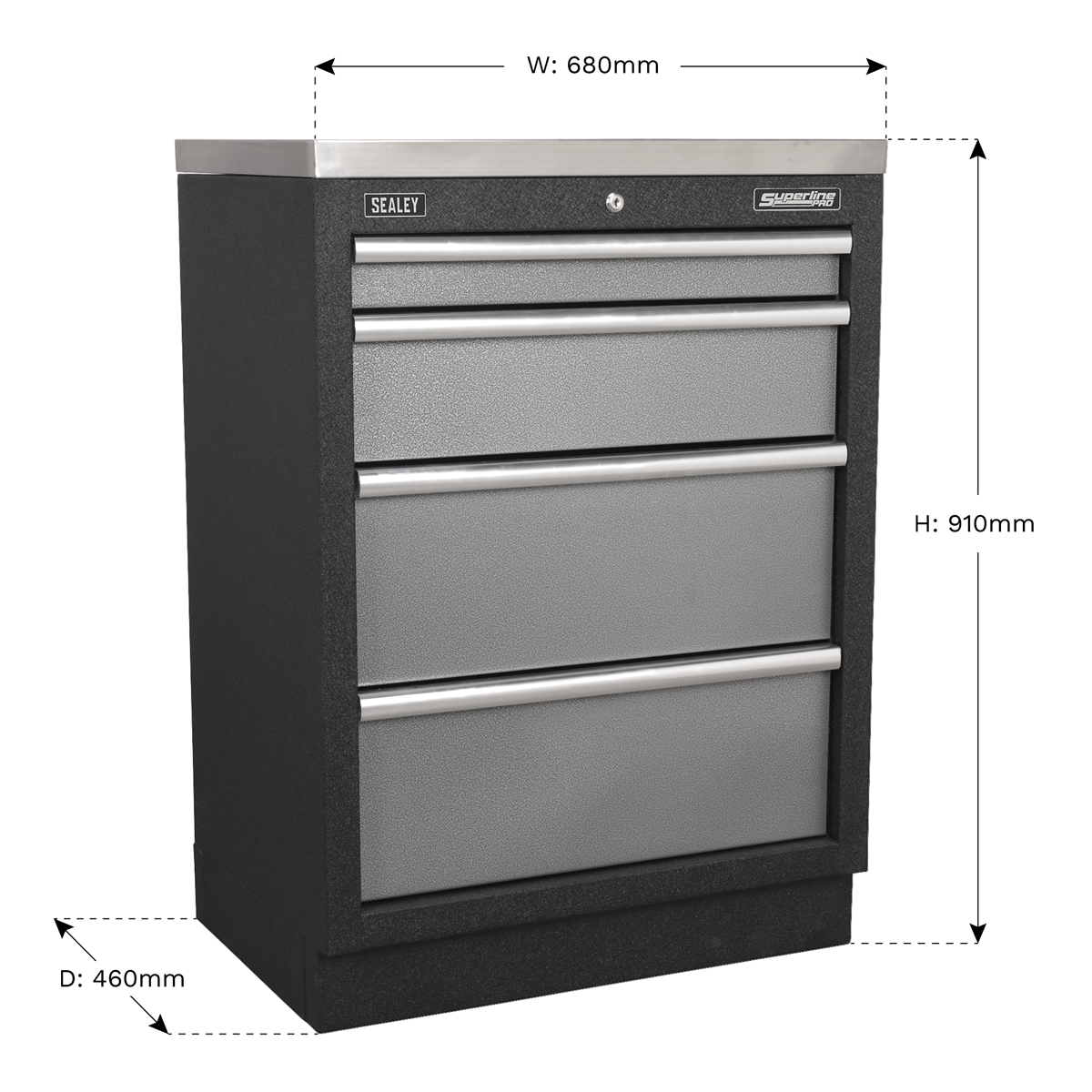 Modular Cabinet 4 Drawer 680mm APMS51