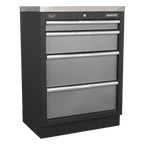 Storage System with Stainless Worktop 4.92m APMSSTACK01SS