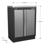 Modular Floor Cabinet 2 Door 680mm APMS52