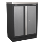 Storage System with Stainless Worktop 4.92m APMSSTACK01SS