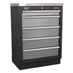 Storage System with Stainless Worktop 4.92m APMSSTACK01SS